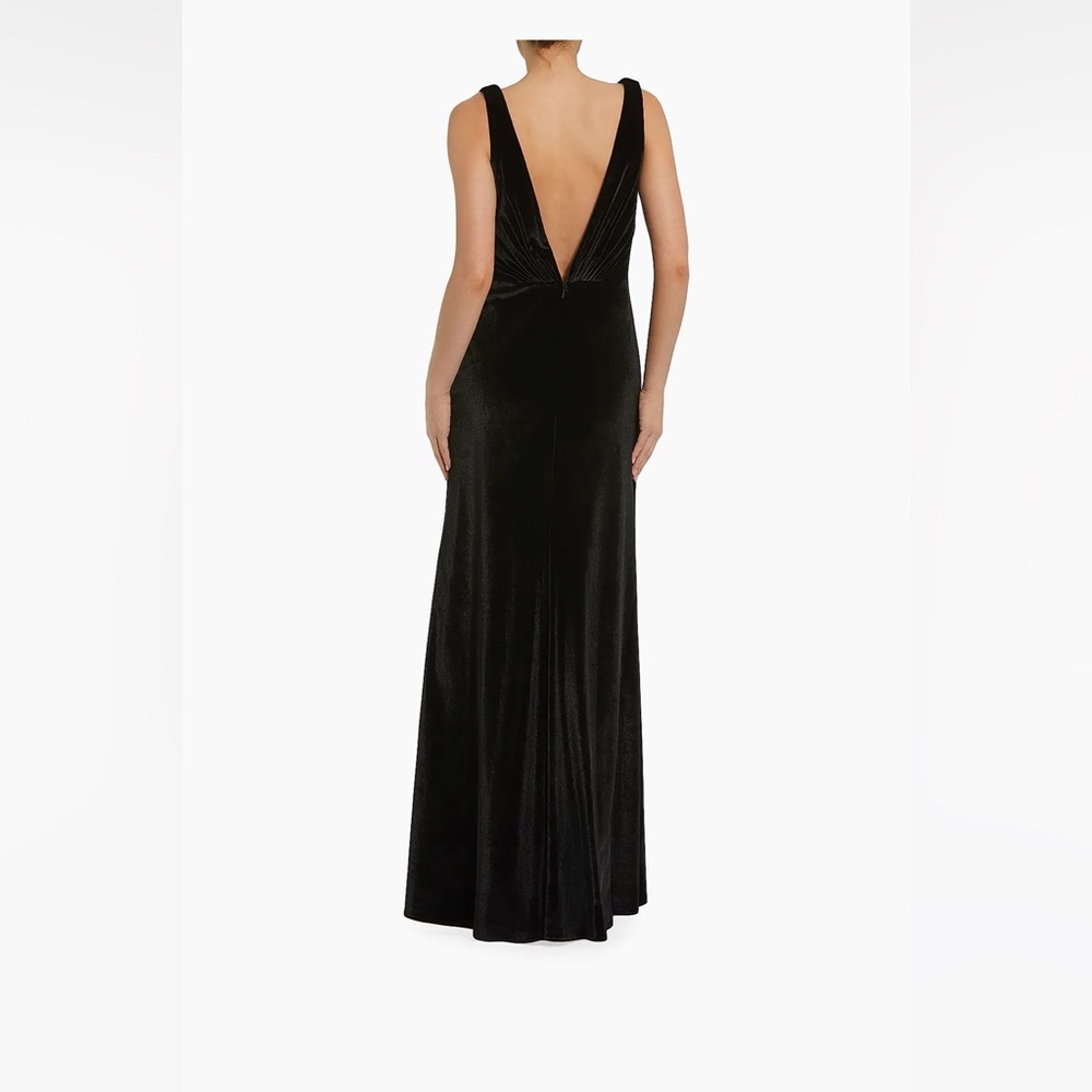 VELVET-  Mac Duggal - Draped Tie Slip Gown - Picture 2 of 3